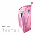 thumbnail image 2 of Mesh Standing Toiletry Bag, Portable Hanging Travel Organizer, Lightweight Makeup Brush & Toothbrush Holder for Bathroom, Hotel, Camping, 2 of 4