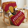 thumbnail image 4 of San Francisco Print Blanket American Football Throw Blankets for Couch Sofa Bed Stuff Decor Gifts Soft Cozy Fleece Plush Warm Flannel Bedding for Team Fans Man Woman Teen Adults 60"x80", 4 of 6