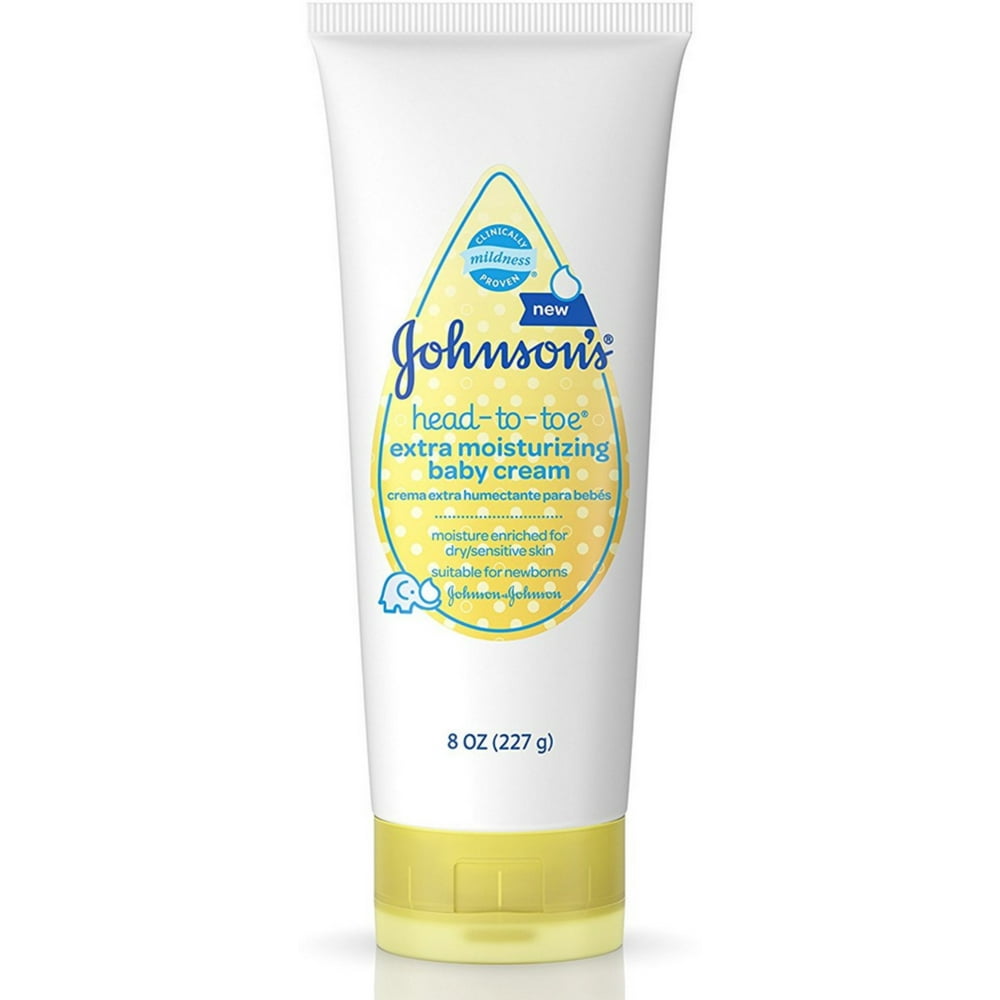 3 Pack Johnsons HeadToToe Extra Moisturizing Baby Cream 8 oz