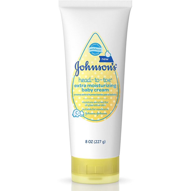3 Pack Johnsons HeadToToe Extra Moisturizing Baby Cream 8 oz
