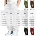 thumbnail image 3 of Miqool Boys Baggy Sweatpants Fleece Elastic Waist Drawstring Casual Wide Leg Pants with Pockets for Workout Athletic, 3 of 8