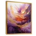 thumbnail image 2 of Designart "Radiant Fuchsia Eruption" Abstract Spirals Floater Framed Canvas Prints, 2 of 5