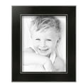 thumbnail image 2 of ArtToFrames 8" x 10" Honors Black with Silver Picture Frame, 8x10 inch Black Wood Poster Frame (WOM-5157), 2 of 7