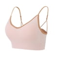 thumbnail image 1 of Babysbule Bras for Women Clearance Women's Ruched Sports Bras Padded Workout Tops Medium Support Crop Tops, 1 of 2