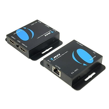 - OREI 165-Feet HDMI Over CAT5/CAT6 Extender with Power Over Cable with IR (EX-165C)