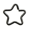 thumbnail image 1 of Cartilage Nose Piercing - 16ga Star Shaped Split Ring - Perfect For Nose, Rook, 1 of 6