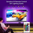thumbnail image 4 of HAMLITE TV LED Backlight 8.2Ft Led Light for TV 32-60 Inch Monitor Backlight HDTV Wall Mount Stand Work Space Gaming Room Decor LED Bias Ambient Mood Lighting Kit, 4 of 5