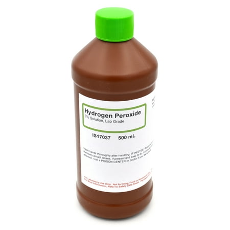 3% Laboratory-Grade Hydrogen Peroxide, 500mL - The Curated Chemical Collection