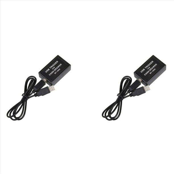 2X Disparador de Controlador de Cajón de Efectivo BT-100U con Disparador de Cajón de Interfaz USB