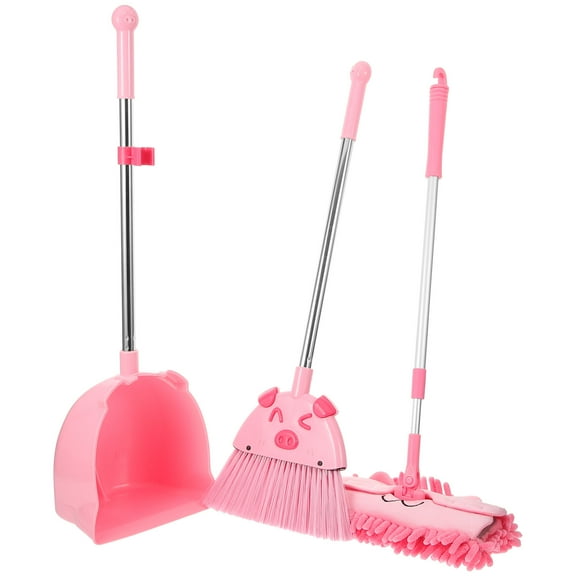 PBPBOX 1Set Assorted Color Small Broom Dustpan and Mop Set with Squeezer for Home