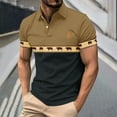 thumbnail image 2 of DDAPJ pyju Business Casual Polos for Men Vintage Aztec Print Collared Golf Shirt Trendy Summer Short Sleeve Tops Black L, 2 of 6