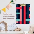 thumbnail image 4 of FORMRS Acrylic Clipboard with Low Profile Clip Standard A4 Letter Size, 12.5" x 9", Navy Blue Stripes, 4 of 8