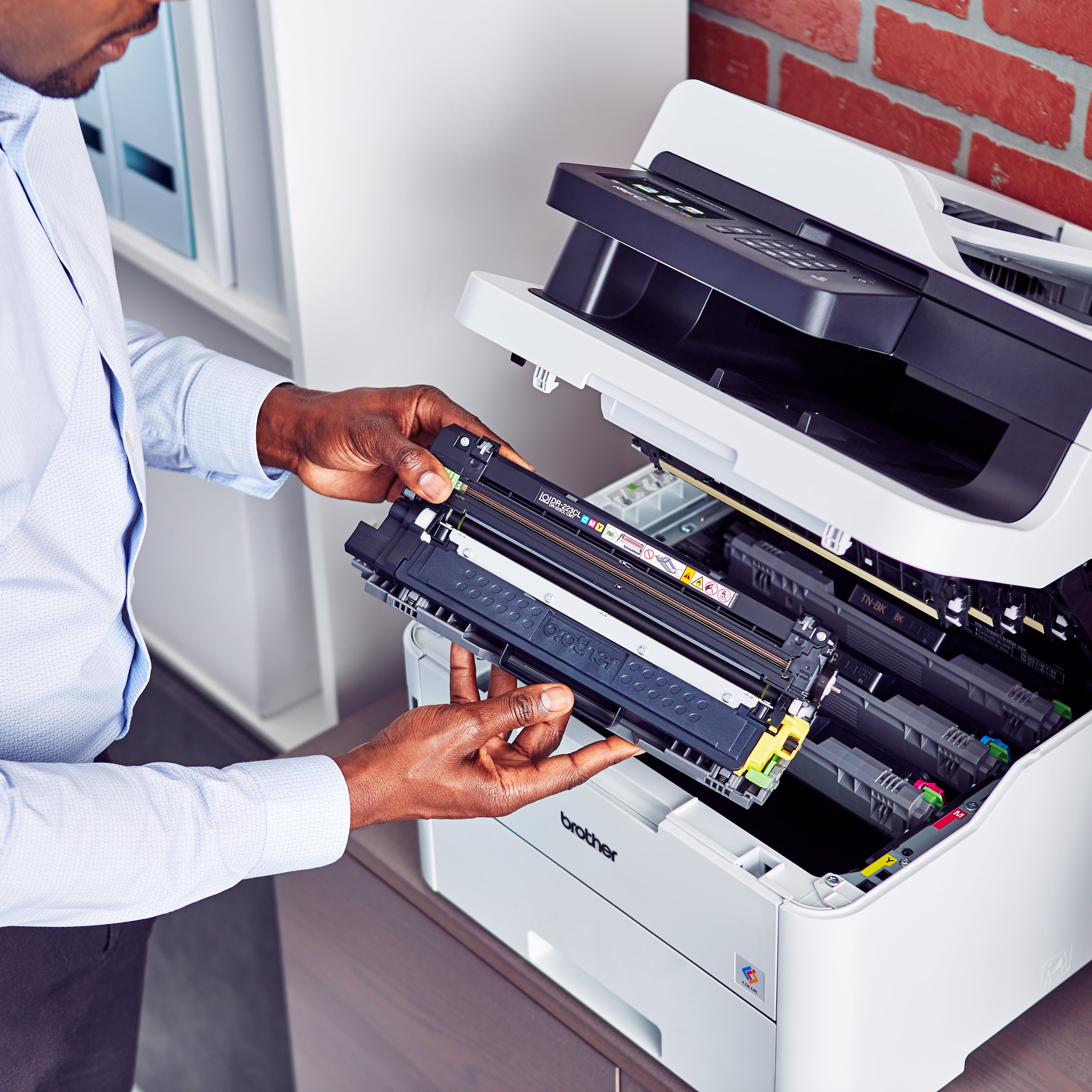 Brother MFC-L3750CDW Compact Digital Color All-in-One Printer Providing Laser Quality Results with 3.7” Color Touchscreen, Wireless and Duplex Printing