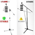 thumbnail image 2 of 5Core Tripod Mic Stand 2Pcs Adjustable Holder Floor Microphone Boom Arm, 2 of 6