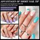 thumbnail image 4 of Juego completo de punta de uñas con 240 geles suaves para remojar la extensión de las uñas, Talla 12, 4 of 4