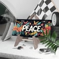 thumbnail image 3 of 1 Pcs 2D Flat License Plate Covers & Frames, Peace with Floral For Decorative Front, Waterproof For Decoration Aluminum License Plate Covers & Frames Cover For Men Women, 12" X 6", 3 of 6