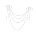 thumbnail image 4 of Decoración del respaldo de la silla de boda Decoración del pasillo de la ceremonia de boda Decoración Borla Lazo Blanco, 4 of 9