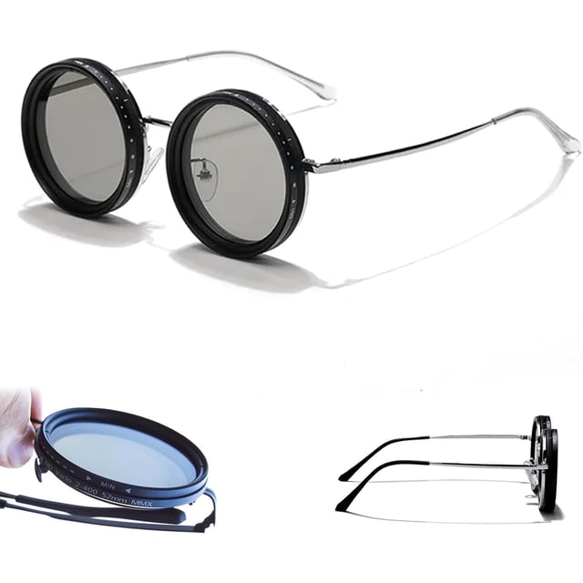Adjustable Polarized Sunglasses with ND Filter - 1 to 9 Tint Levels, UV400 Protection Sport Shades