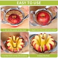 thumbnail image 3 of Apple Slicer,12-Slices Stainless Steel Cutter，Heavy Duty Stainless Steel Apple Cutter and Divider， Anti-slip Handle，Gifts for Mom， Easy to Use., 3 of 8