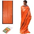 thumbnail image 1 of Outdoor Camping Reusable First Aid Blanket Sleeping Bag (Orange), 1 of 3