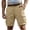 Khaki, variant on Guluxicc Cargo Shorts for Men Button Hiking Shorts Regular Fit Solid Color Summer Outdoor Work Casual Shorts with Pockets