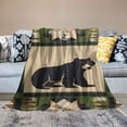 thumbnail image 2 of BCIIG Bear Kids Throw Blanket,Bear Claws Animals Hunting Rustic Farmhouse Bed Blanket for Girls Boys Women,Geometric Grid Plaid Patchwork Fleece Blanket,Camo Fuzzy Blanket,Baby  50x60in, 2 of 6