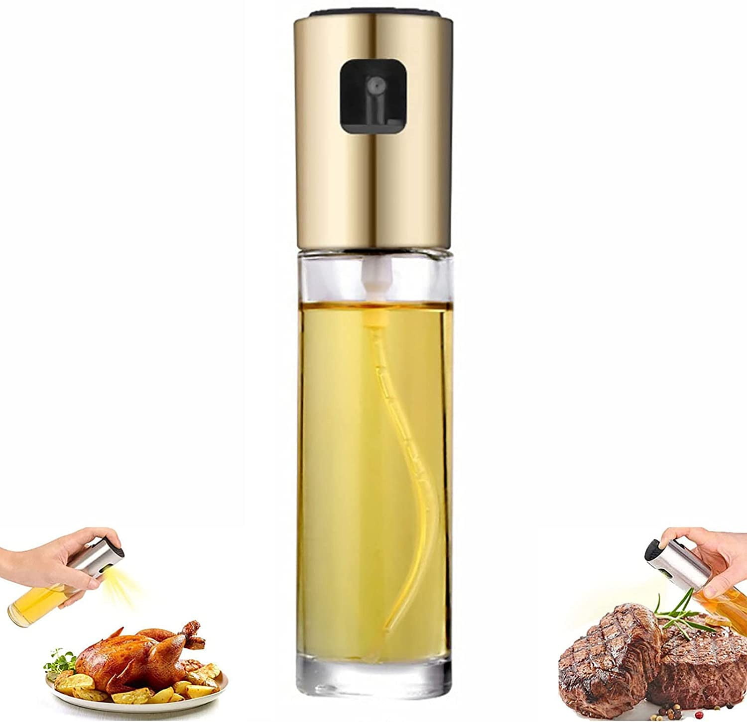 Ultra Cuisine Pulverizador de aceite de oliva para cocinar - Pulverizador  de aceite de cocina - Botella de spray Mister de aceite para cocinar