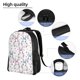 thumbnail image 5 of Fotbe Cartoon Cute Rabbit Mochila de Viaje para Laptop, Mochila Ejecutiva Delgada y Resistente 15.6", 5 of 8