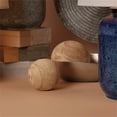 thumbnail image 5 of Set of 3 Brown Malibu Natural Wood Balls Figures 8", 5 of 7