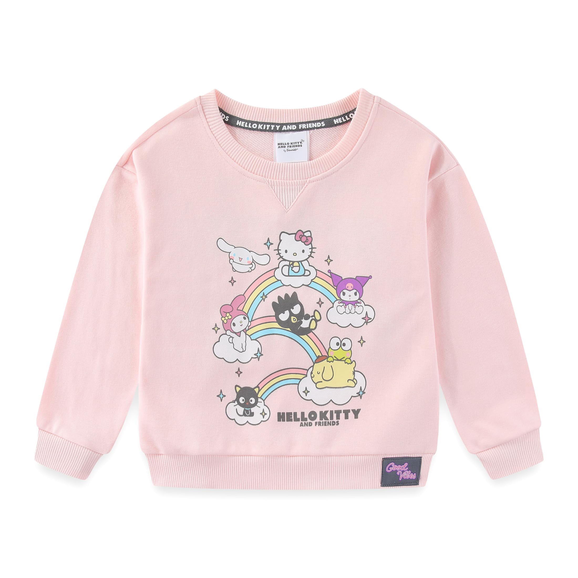Hello Kitty Sanrio French Terry Sweatshirt and Skort Skirt Set (Girls), 2 Piece Set, Sizes 4-12