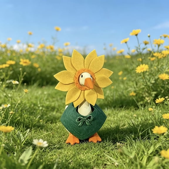 Sruoe Halloween Desk Goose Outfits, 7 Inch Mini Sunflower Geese Clothing Set Porch Goose Clothes, Desktop Goose Outfits, Costume Clothes for Table Decor Tabletop Goose Accessory Holiday