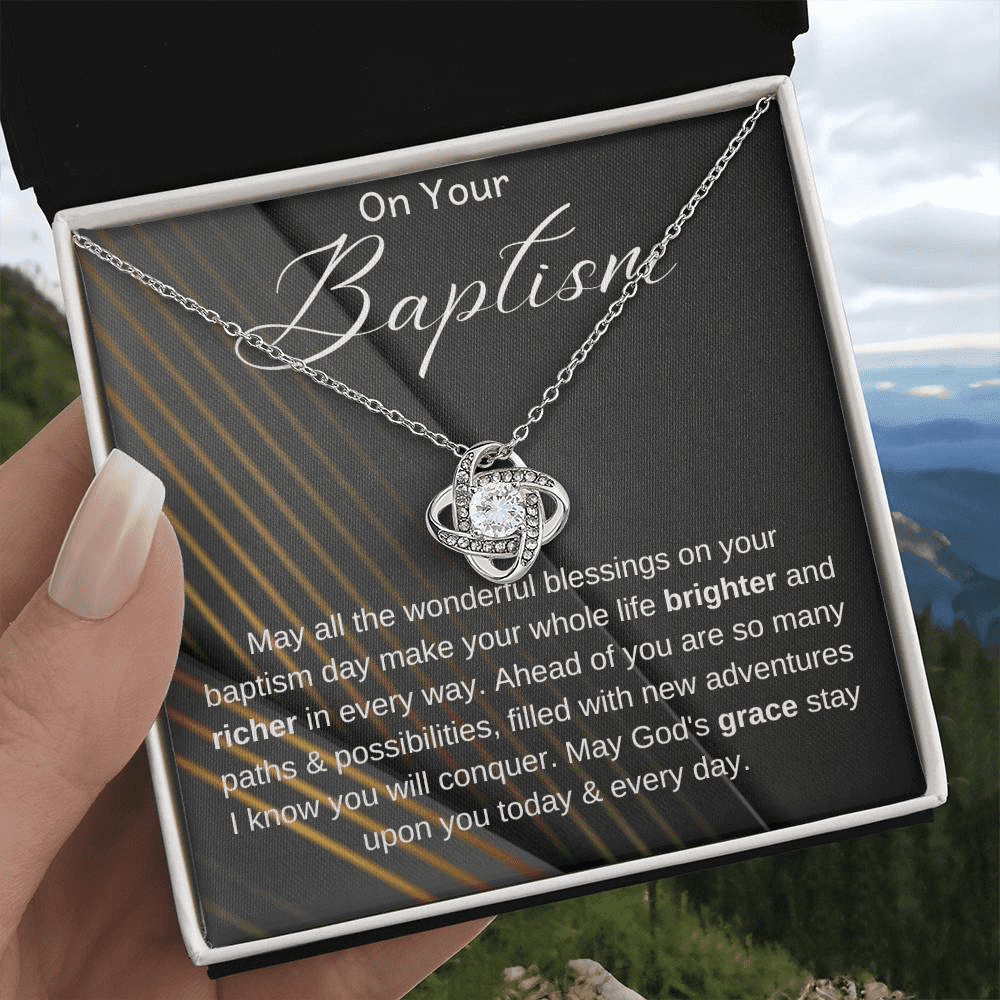 Baptism Gift, Baptism Gift Necklace, Adult Baptism Gift Necklace, Baptism Keepsake, LDS Gift, Baptism Jewelry, On Your Baptism Gift Necklace