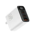 thumbnail image 2 of 65W GaN Charger with Digital Display - 3-in-1 USB C Fast Charging Block for Laptop/Phone, 2 of 8