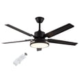 thumbnail image 3 of Miumaeov 48'' Modern Ceiling Fan Light 3 Colors LED Chandelier Lamp with Remote Control Silent Motor, 3 of 16