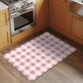 thumbnail image 2 of Pink Plaid Area&nbsp;Rug 2x3ft Pink Gradient Non-Slip&nbsp;Washable Square&nbsp;Rugs Soft Felt Indoor Floor Mat for Bedroom Kitchen Living Room Bathroom, 2 of 9