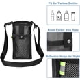 thumbnail image 2 of NOGIS Water Bottle Holder Water Bottle Carrier with Adjustable Shoulder Strap Beach Bottle Bag Water Bottle Sleeve for Sports Gym Hiking Walking Travel Essentials（Black&Dark Blue）, 2 of 7