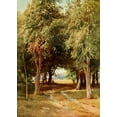 thumbnail image 2 of Palmer, Sutton 18x24 Black Ornate Wood Framed with Double Matting Museum Art Print Titled - A Eucalyptus Grove-California 1914, 2 of 4