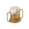 Anti-Overflow Cup Duck-Billed Cup with Two Hands Handle,Glass&Bottle