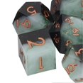 thumbnail image 2 of 7PCS Multiple Sides Dice Set with Numbers Incisive Edge Resin Dice for Child Desktop Games, 2 of 4