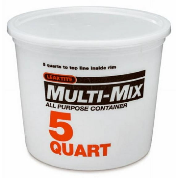 Leaktite 005Q10MM050 5-Quart Multi-Mix Empty Paint Mixing Container - Quantity of 36