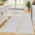 thumbnail image 3 of MeyJey Kitchen Rug Set 3 Piece, Non Slip Machine Washable Mats for Home Floor and Living Room, Beige, 3 of 12