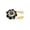 Gold black, variant on Yammee Rhinestones Button Cover Flower Button Cover Decorative Button for Men Women