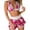 C-Hot Pink260, variant on High Waisted Swimsuit For Women Floral Bikini Set 2 Piece Halter Triangle Top Tummy Control Swim Skirts Summer Cute Swimwear Versatile Beachwear