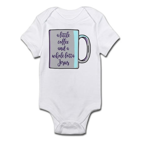 

CafePress - A Little Coffee & A Whole Lott - Baby Light Bodysuit