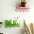 thumbnail image 5 of Wooden Wavy Storage Rack Wall Shelf Home Decoration Pink, 5 of 6