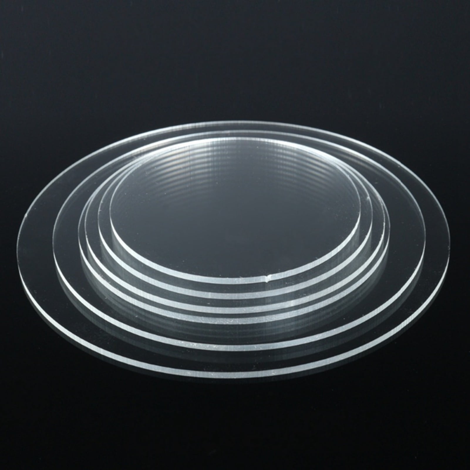 Visland Transparent Acrylic Cake Base Board, Round Cake Disc, Cake Disk  Acrylic Sheet, Round Acrylic Backdrop,Multiple sizes