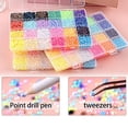 thumbnail image 4 of 40 Colors Resin Jelly Rhinestones for Bedazzling, Bedazzling Kit with 3Pcs B7000 Jewelry Glue, 3mm Flatback Gems for Crafting Diamond Art DIY Crafts Clothing Shoes Nail Art Book Makeup, 4 of 8