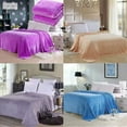 thumbnail image 2 of 50 X 70CM Flannel Velvet Sheet Super Soft Warm Solid Warm Micro Plush Fleece Blanket Throw Rug Sofa Bedding Cover Case Sheet, 2 of 2