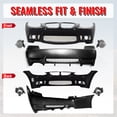 thumbnail image 4 of Ikon Motorsports Fog Lamps & Front & Rear Bumper Cover Conversion Replacement For 2007-2010 BMW E92 E93 3 Series, M3 Style Unpainted PP Polypropylene, 4 of 9