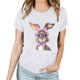 thumbnail image 4 of Pantalones Cortos para las Mujeres Sexy Pascua Moda Impresión Cuello Redondo Tee, Poliéster Ligero Casual Top para Primavera Verano Diario, Blusa de Suéter, 4 of 4